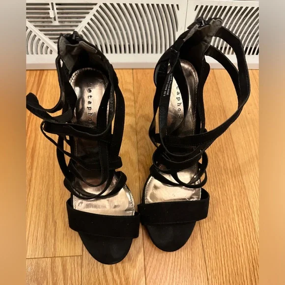 Women’s black tall heels size 9.5 - Picture 2 of 11